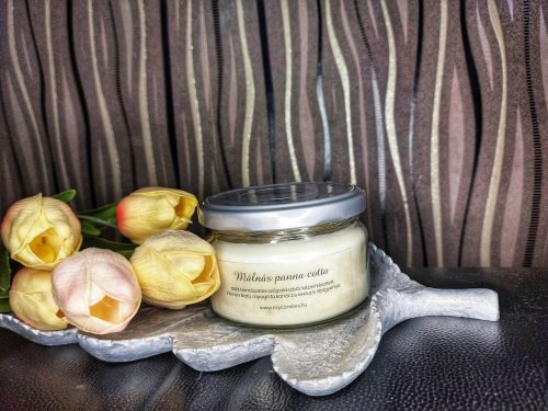 Mycandles illatgyertya - Málnás panna cotta